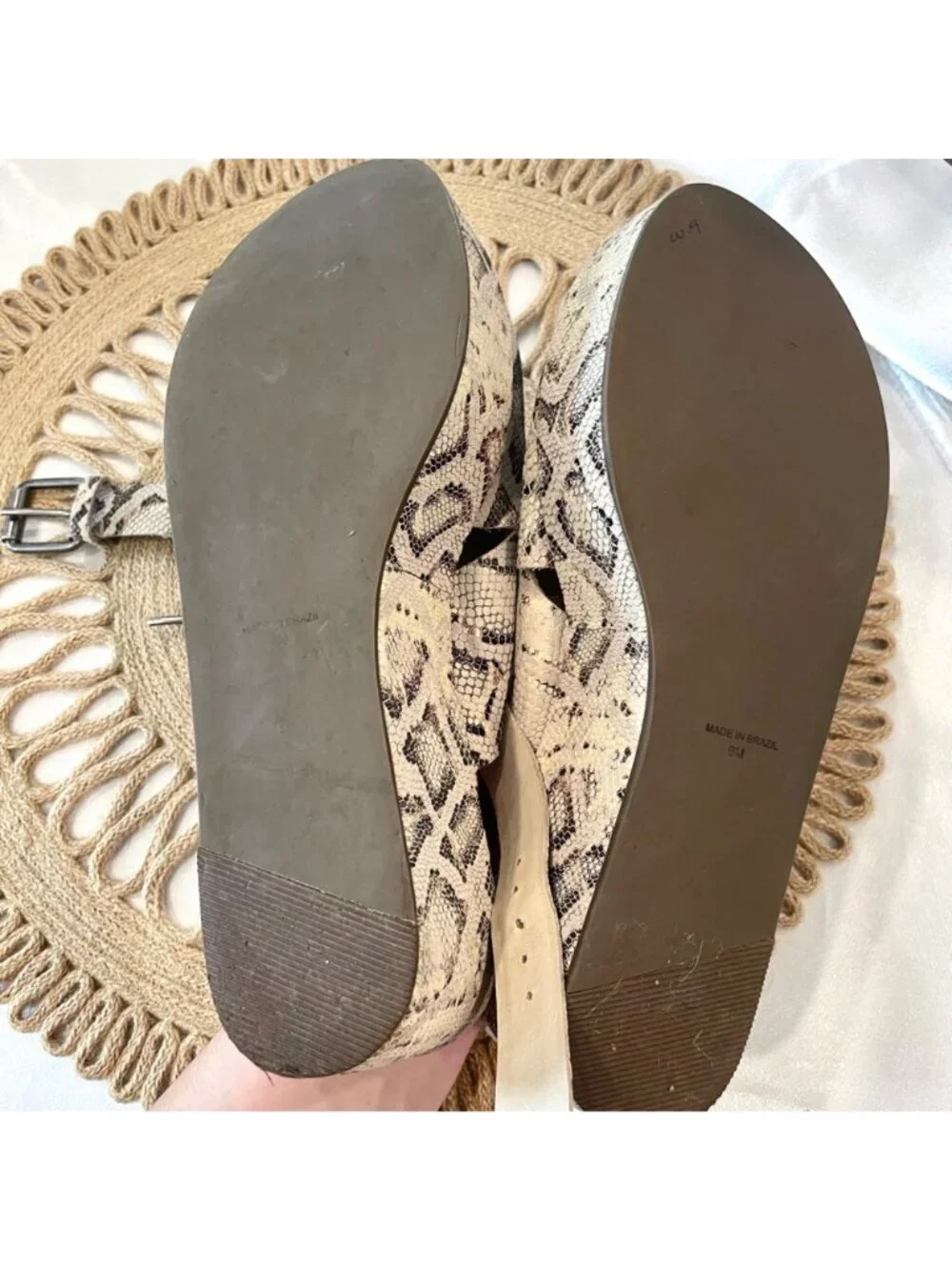 Matisse x AmuseSociety Runway Platform Sandal in Snakeskin Size 9